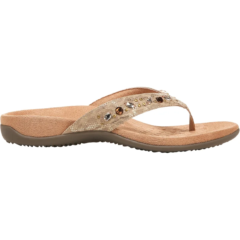 Men's sandals with a shock - absorbing insoleWomen's Vionic Lucia Wheat Leopard Synthetic