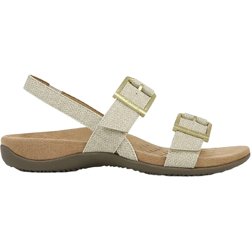 Men's sandals with a flexible sole for easy movementWomen's Vionic Reese Oatmeal Denim Synthetic