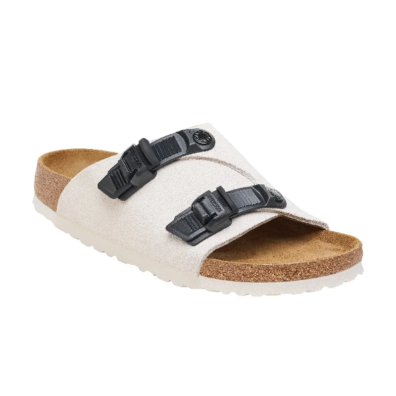 Men's sandals with a leather lining for comfortZurich Tech Antique White Suede Leather