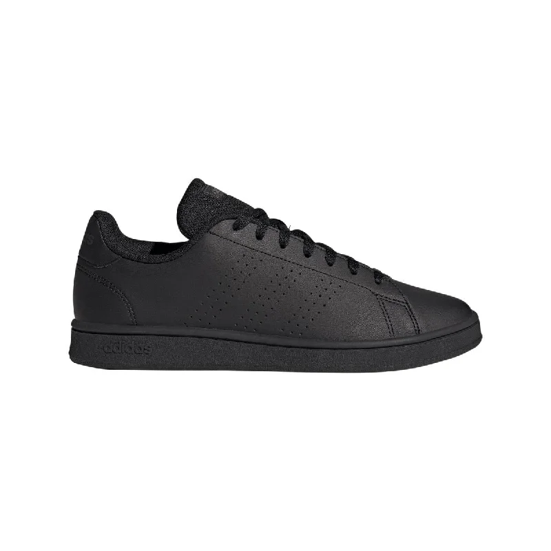 Men's retro - inspired basketball sneakers with a high - top designADIDAS MEN'S ADVANTAGE BASE COURT LIFESTYLE TRIPLE BLACK SHOES