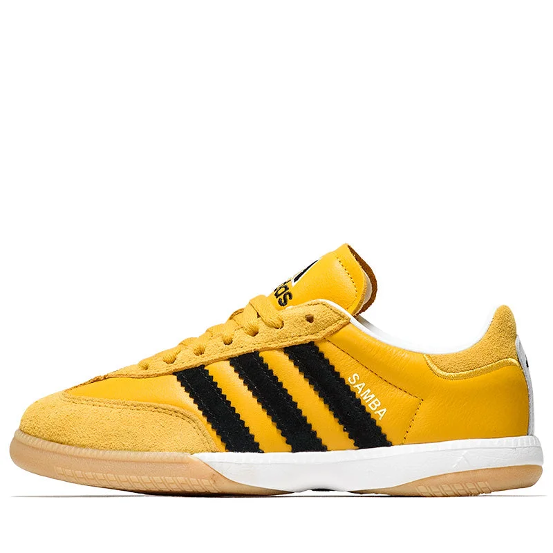 Men's high - top leather sneakers with a zip - up sideAdidas Samba Millennium - Crew Yellow/Core Black