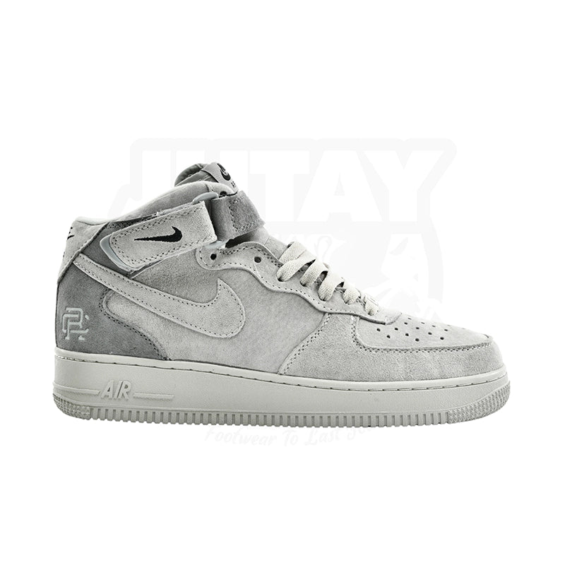 Men's fashion - forward sneakers with a unique tongue designAIRFORCE 1  HIGHS  - GREY ( SUEDE )