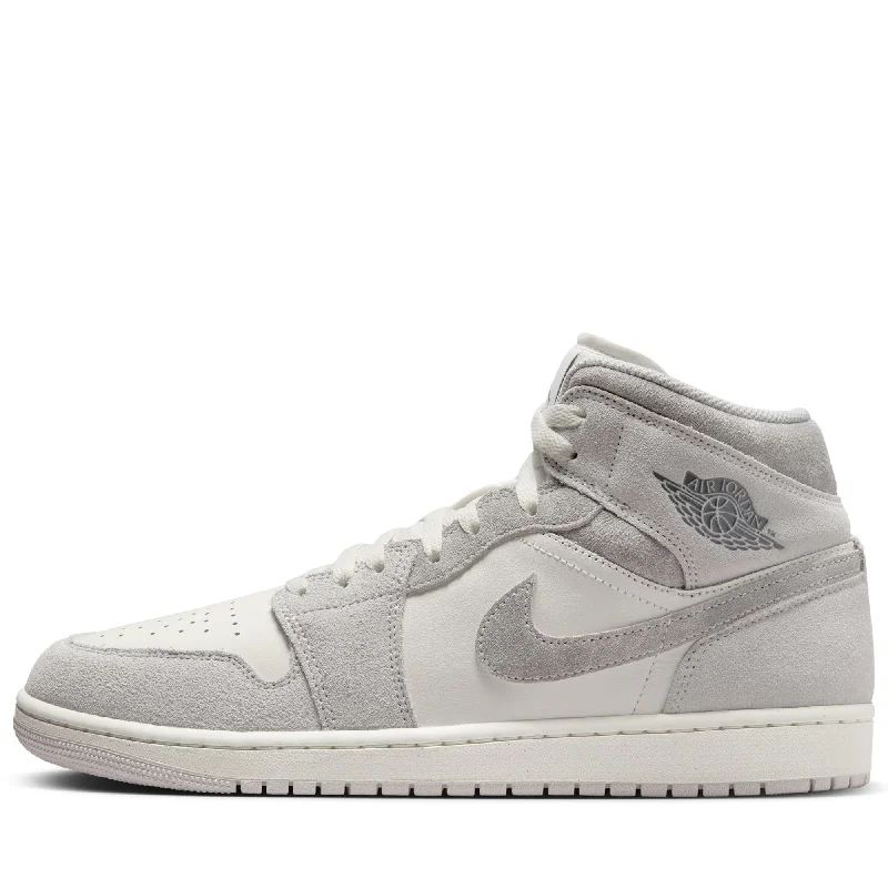 Men's sneaker boots with a mid - ankle heightAir Jordan 1 Mid SE - Neutral Grey/Smoke Grey