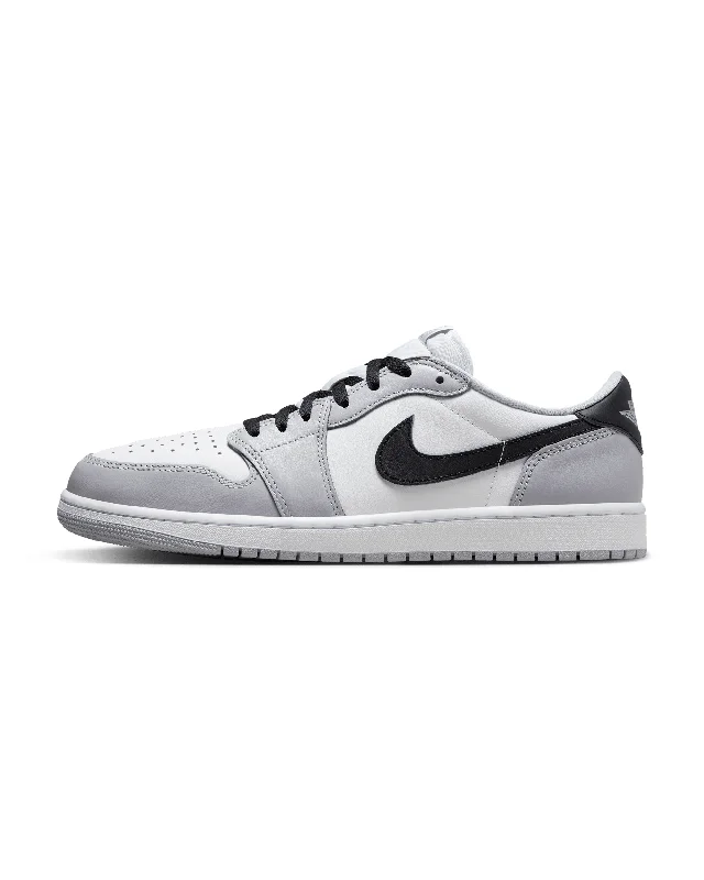 Men's skateboarding sneakers with a vulcanized soleAir Jordan 1 Retro Low OG - White / Black / Wolf Grey