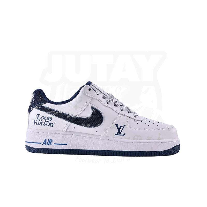 Men's breathable sneakers for hot summer daysAIRFORCE 1 - LOUI WHITE BLUE