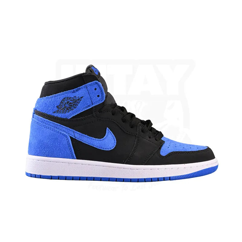 Men's vegan leather sneakers for an eco - friendly optionAJ 1 HIGHS - ROYAL REIMAGINED