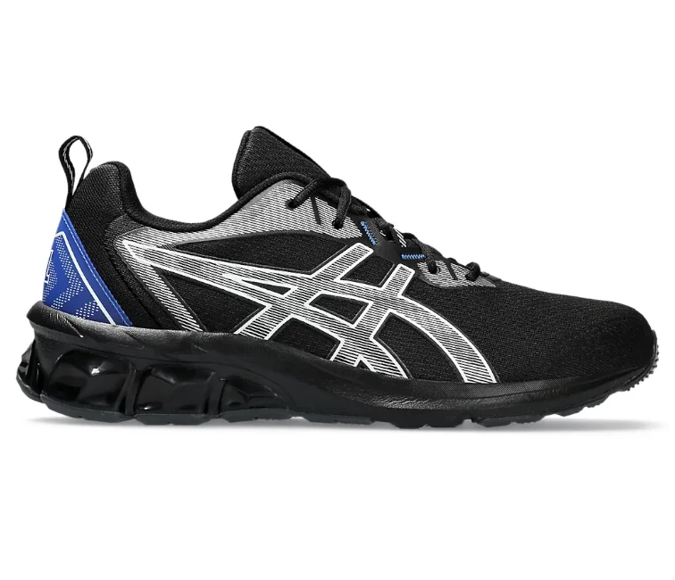 Men's high - performance basketball sneakers with air cushioningAsics Gel Quantum 90 4 (Black/Illusion Blue)