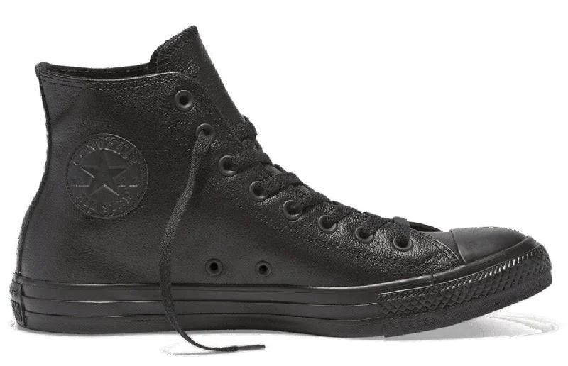 Men's waterproof sneakers for rainy daysCONVERSE MEN'S CHUCK TAYLOR ALL STAR HIGH TOP TRIPLE BLACK LEATHER SHOE