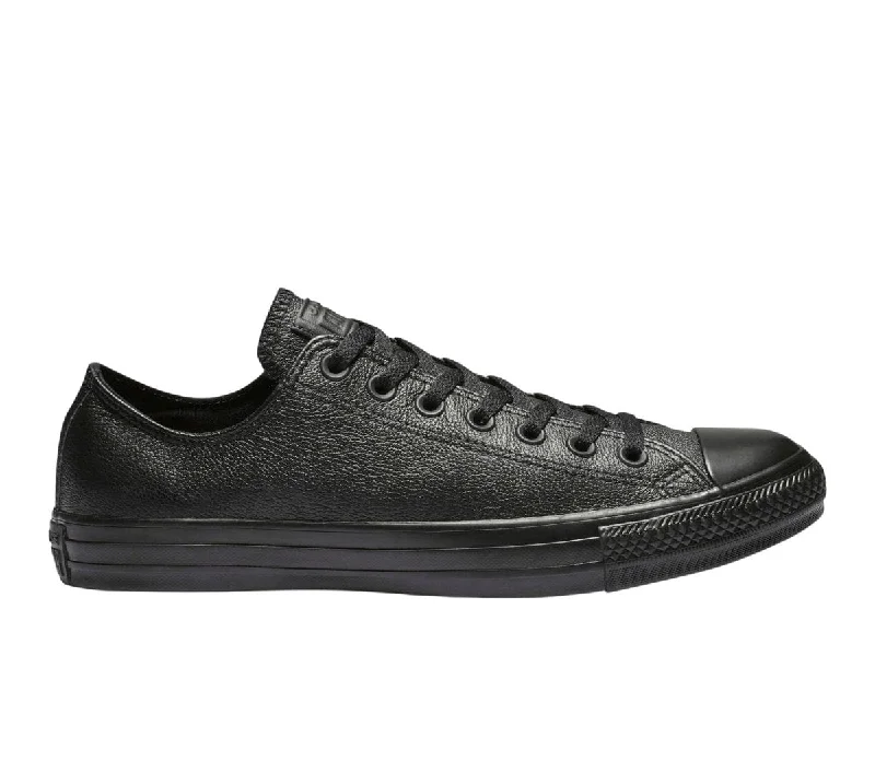 Men's breathable mesh running sneakers with reflective detailsCONVERSE MEN'S CHUCK TAYLOR ALL STAR LOW TOP TRIPLE BLACK LEATHER SHOE