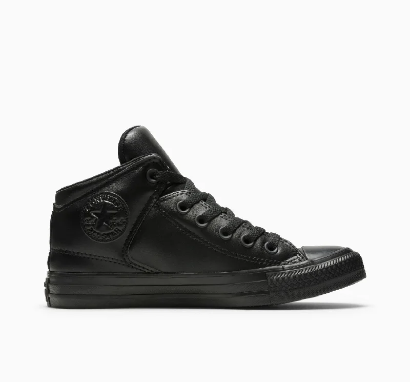 Men's fashion - forward sneakers with a unique tongue designCONVERSE UNISEX CHUCK TAYLOR ALL-STAR HIGH STREET TRIPLE BLACK SHOE