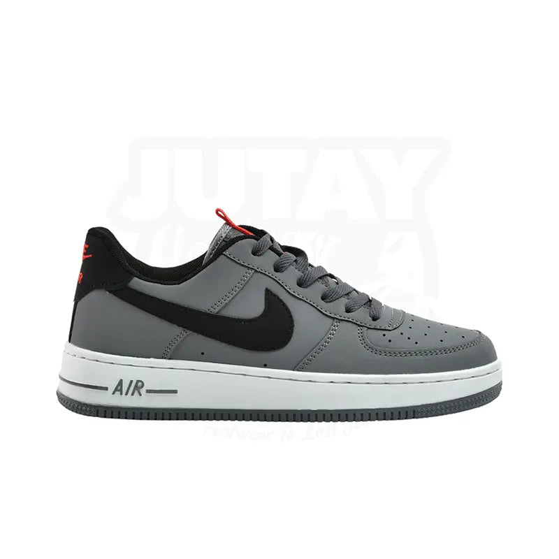 Men's performance - driven running sneakers for marathonsAIRFORCE 1 - STORM GREY BLACK SWOOSH