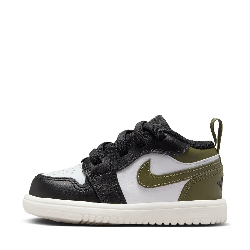 Men's fashion - forward sneakers with a unique tongue designJordan 1 Low Alt (TD) - Black/Medium Olive