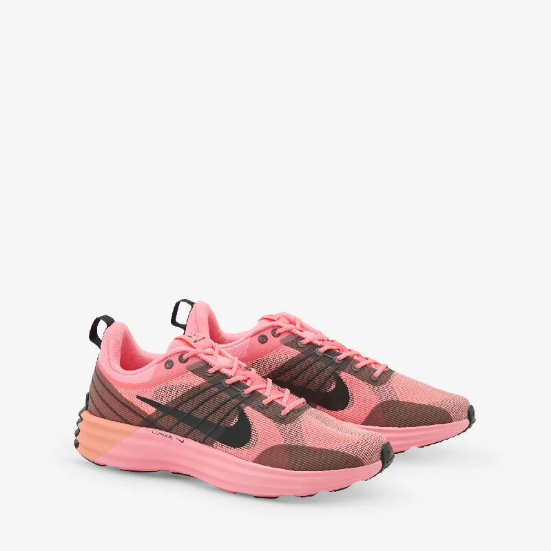 Men's shock - absorbing trail running sneakersLunar Roam Premium Pink Gaze | Black | Crimson Bliss