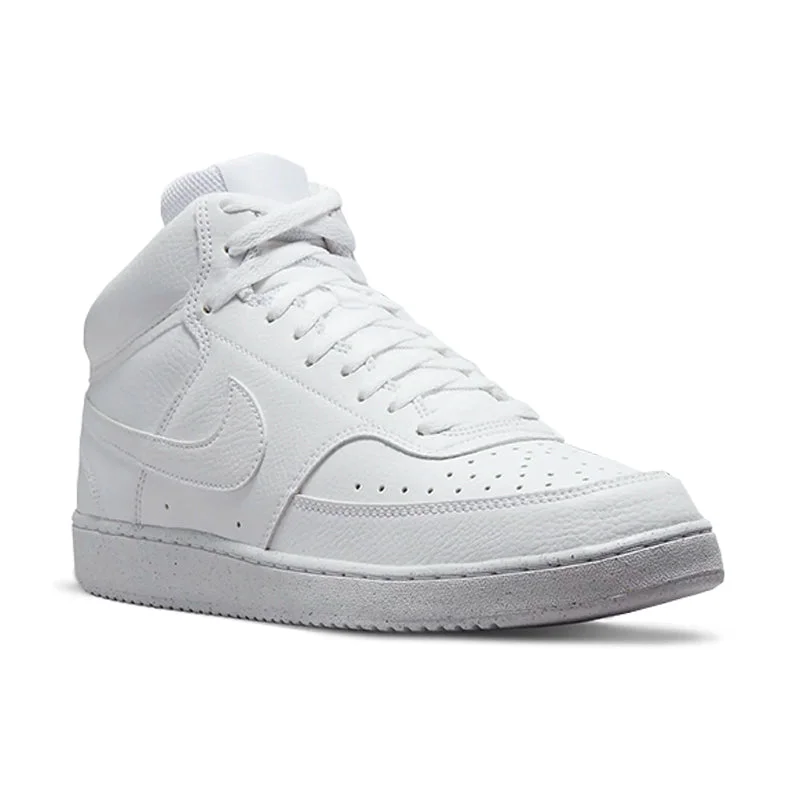 Men's retro - style sneakers inspired by the 80sMen's Court Vision Mid Next Nature White/White/White