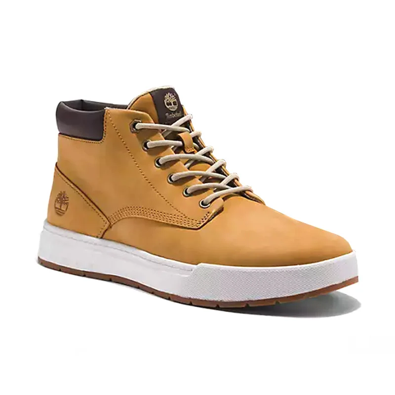 Men's tennis sneakers with a non - slip outsoleMen's Maple Grove Leather Chukka Wheat Nubuck