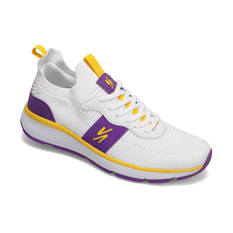 Men's slip - resistant sneakers for industrial workMen's Reign White/Purple/Yellow