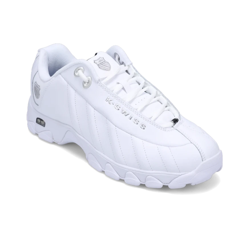 Men's track - and - field sneakers with a spike - compatible soleMen's ST 329 CMF White/Black/Silver