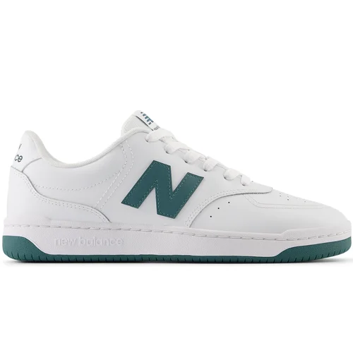 Men's affordable yet stylish sneakers for everyday wearNEW BALANCE UNISEX BB80 WHITE/GREEN SNEAKER SHOE