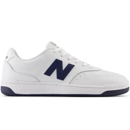 Men's gray mesh sneakers for breathability during workoutsNEW BALANCE UNISEX BB80 WHITE/NAVY SNEAKER SHOE