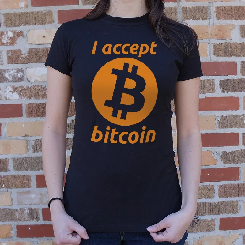 Men's retro - style sneakers inspired by the 80sI Accept Bitcoin T-Shirt (Ladies)