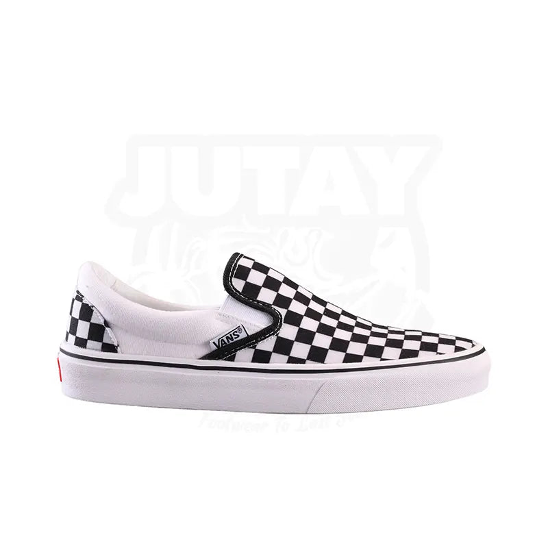 Men's athletic sneakers with a quick - dry liningVANS SLIPONS - WHITE BLACK