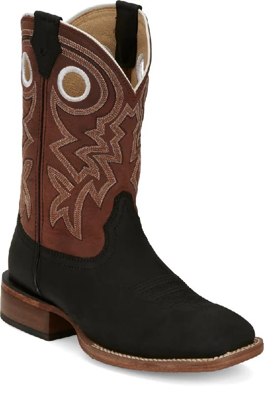 Men's western boots with a silver - toned hardware and accentsJustin Big News 11" Western Boot