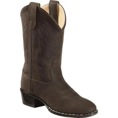 Men's western boots in a rich brown or black leatherToddler - 1151