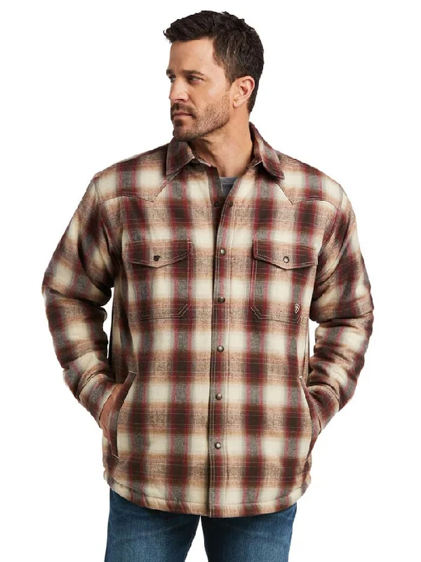 Men's western boots with a distressed leather finish for a rugged lookAriat 10037009 Mens Retro Harley Insulated Plaid Shirt Jacket BOARDWALK