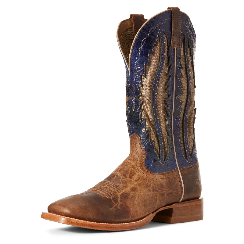 Men's western boots with a high - heeled design and a pointed toeAriat Mens Traditional VentTEK Western Boot