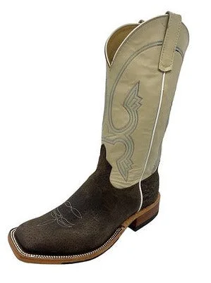 Alligator - embossed men's western boots for a bold statementAnderson Bean Charcoal Boarhide Men's Boot