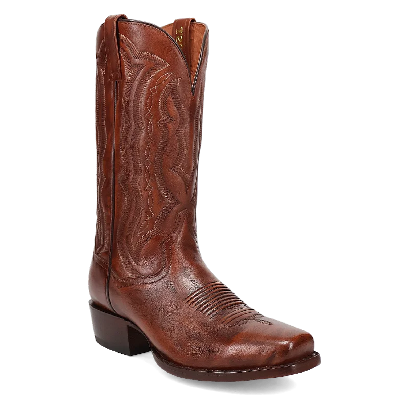 Men's western boots with a decorative inlay on the toe and heelDan Post Men's Wade Western Boot