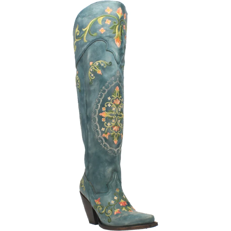 Men's western boots with a silver - toned hardware and accentsDP3271 Flower Child