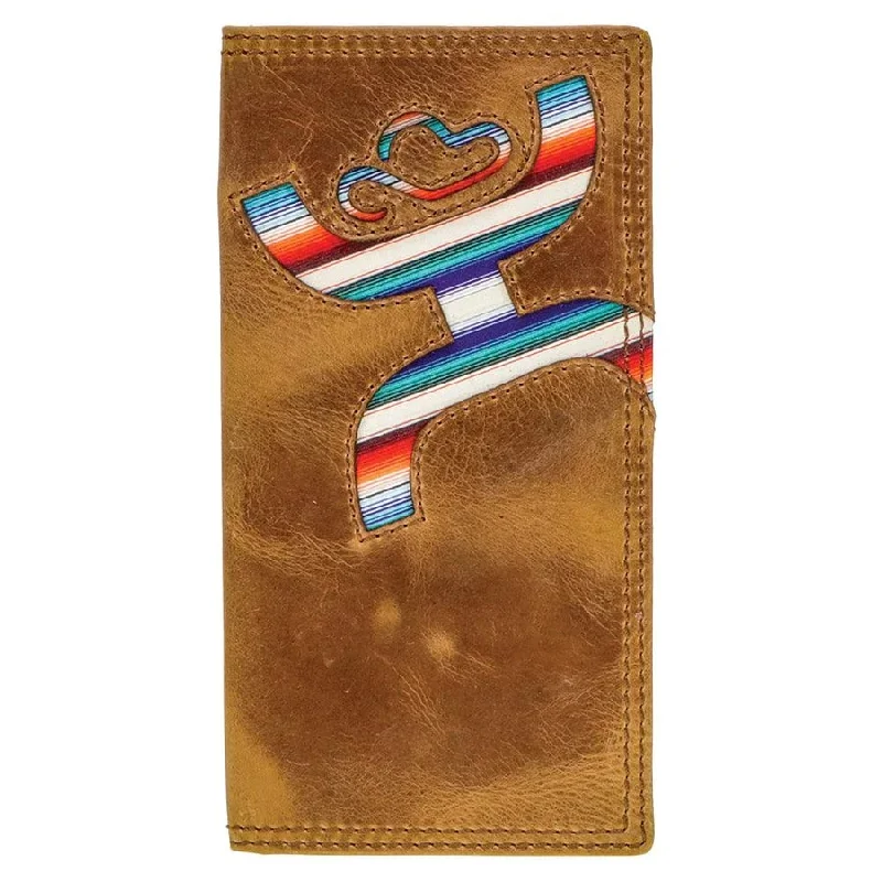 Vintage - style men's western boots with a square toe and spur ledgeHooey Rodeo Wallet