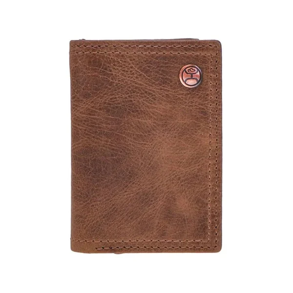 Men's western boots in a rich brown or black leatherHooey Trifold Wallet