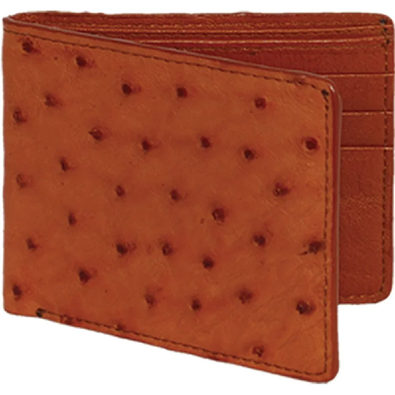 Men's western boots with a tooled leather design on the shaftLos Altos Ostrich Skin Wallet CA10303