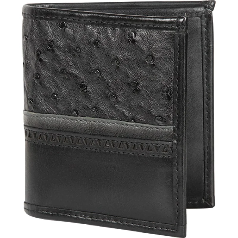 Men's western boots with a leather - wrapped heel and a smooth finishLos Altos Ostrich Skin Wallet CA60305