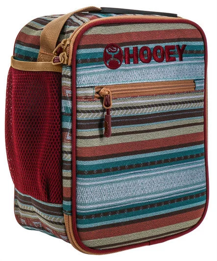 Men's western boots with a rubber sole for traction on various surfacesHooey Serape Lunch Box