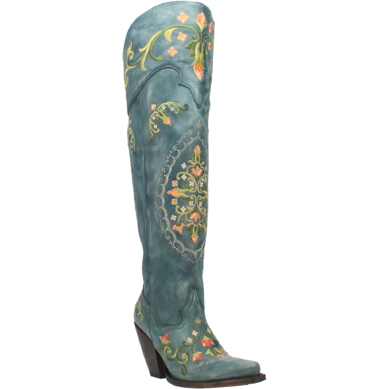 Men's western boots with a high - quality leather upper and a suede liningProp - ONLY one boot - DP3271 Flower Child Left Boot