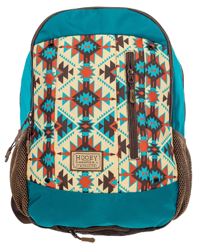 Men's western boots with a suede shaft and a leather soleHooey Rockstar Turquoise Aztec Backpack