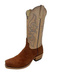 Men's western boots with a leather lining and a padded insoleHorsepower Brandy Reversed Smooth Ostrich Men's Boot