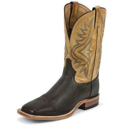 Men's western boots with a traditional western boot silhouette and a polished shineTony Lama Men's Chocolate Shrunken Goat Boot