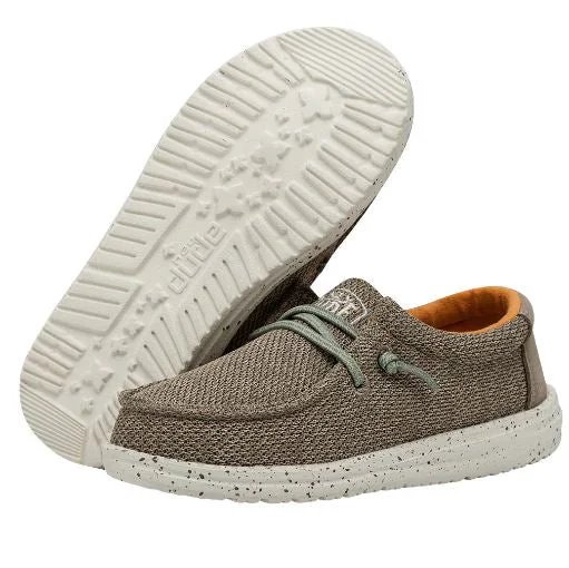 Men's western boots with a high - quality leather upper and a suede liningHey Dude Wally Sox Sahara Children's Casual Shoe