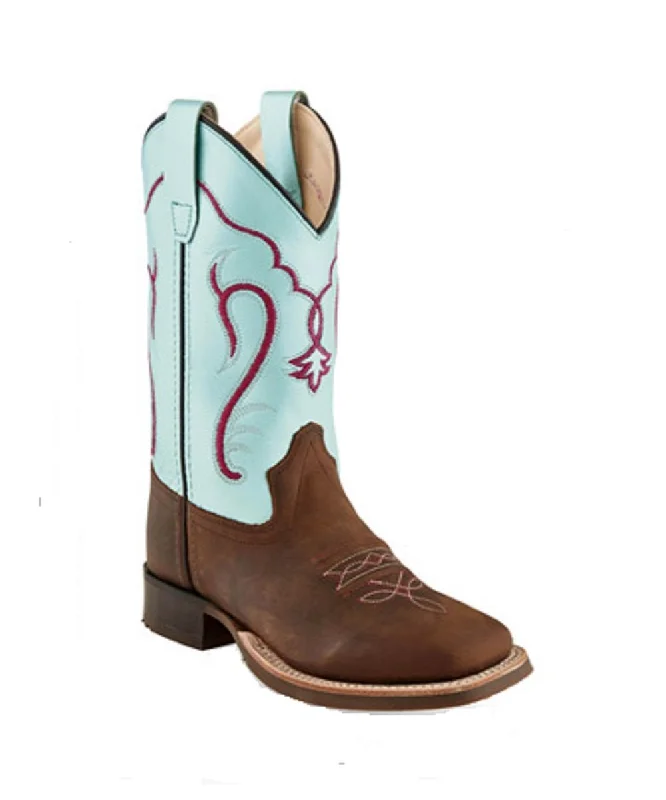 Vintage - style men's western boots with a square toe and spur ledgeYouth - BSY1909 wide foot